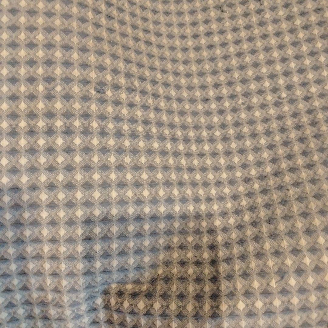 LAOS COTTON チェック柄 ダブル以上　ベッドスプレッド　ライトブルー