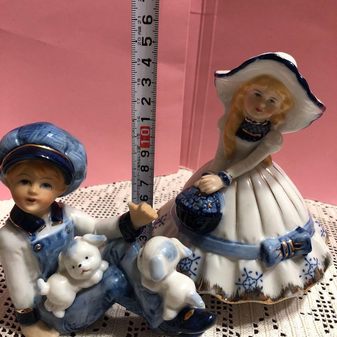 陶器人形 昭和レトロ オルゴール ビンテージ - メルカリ