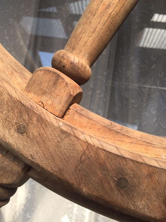 【値下げ済み】昭和初期 本物 船の舵 アンティーク
