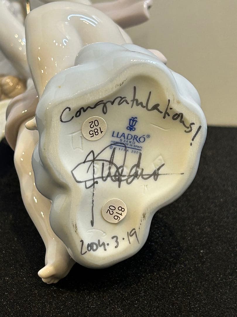 【 絶版品値下げ 】 リヤドロ　陶器製　天使像