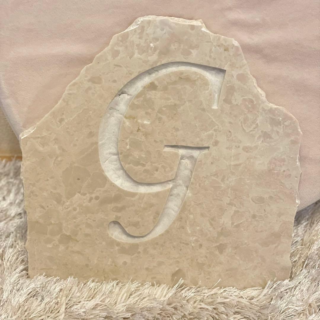 イタリア産天然石×アルファベットデザイン 《ラグジュアリー天然石》　9つセット