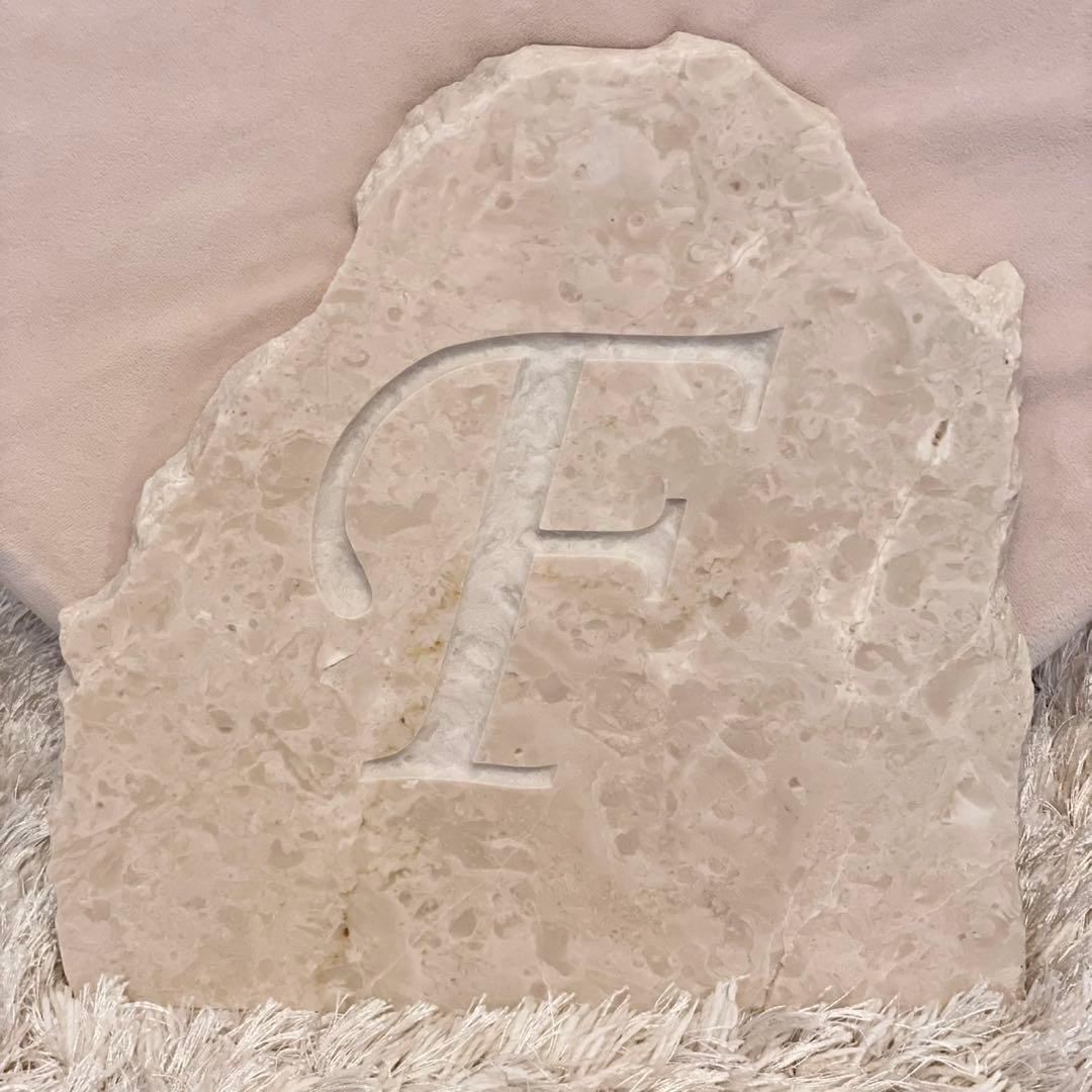 イタリア産天然石×アルファベットデザイン 《ラグジュアリー天然石》　9つセット