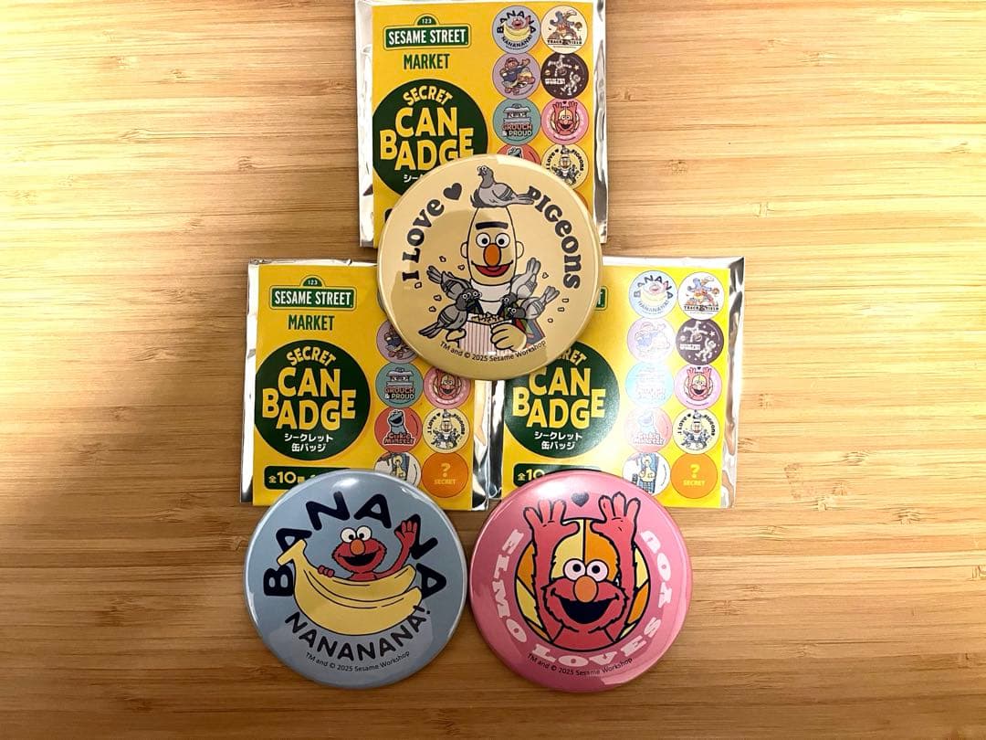セサミストリートマーケット シークレット缶バッジ - メルカリ