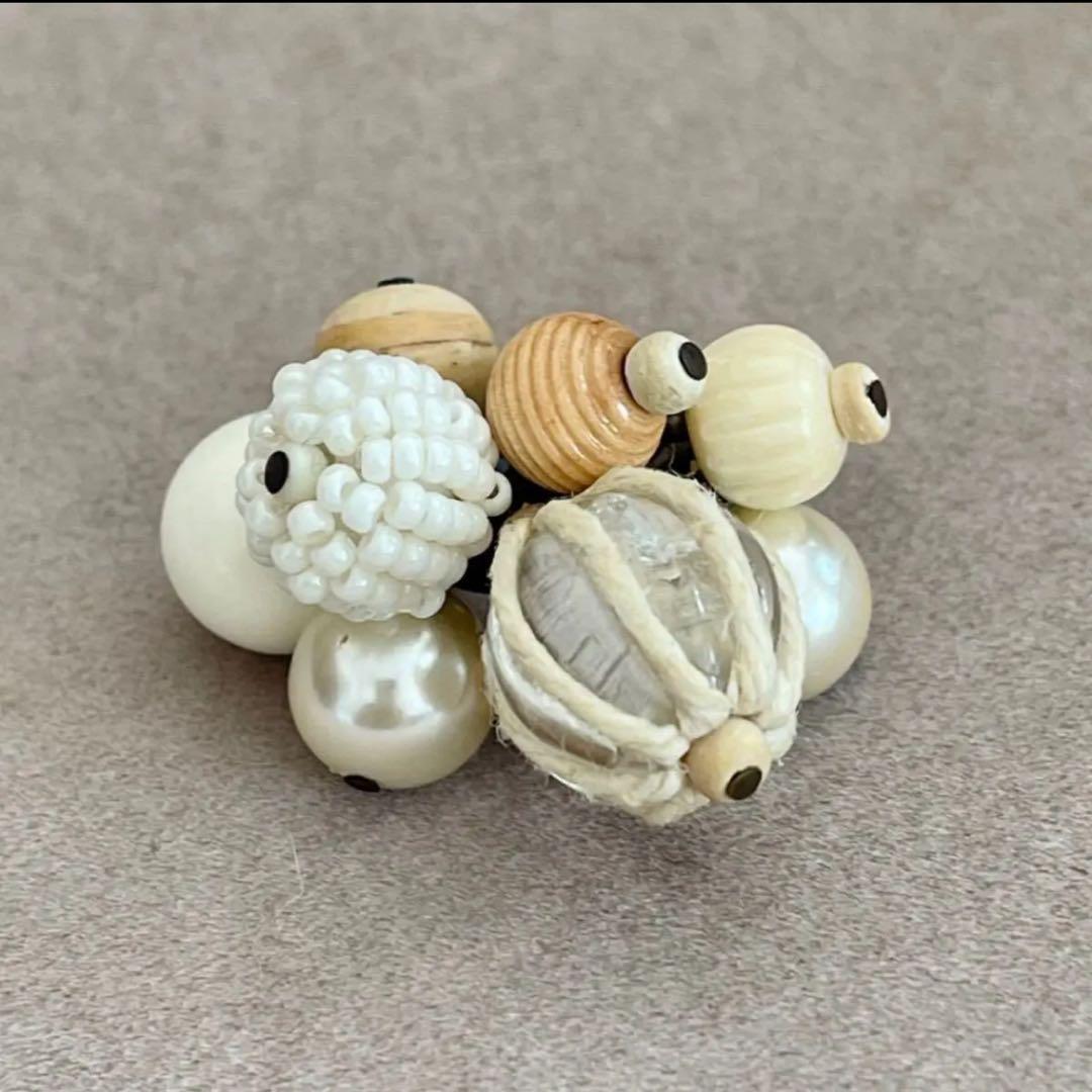 海の思い出リング 一点もの （白） サイズフリー