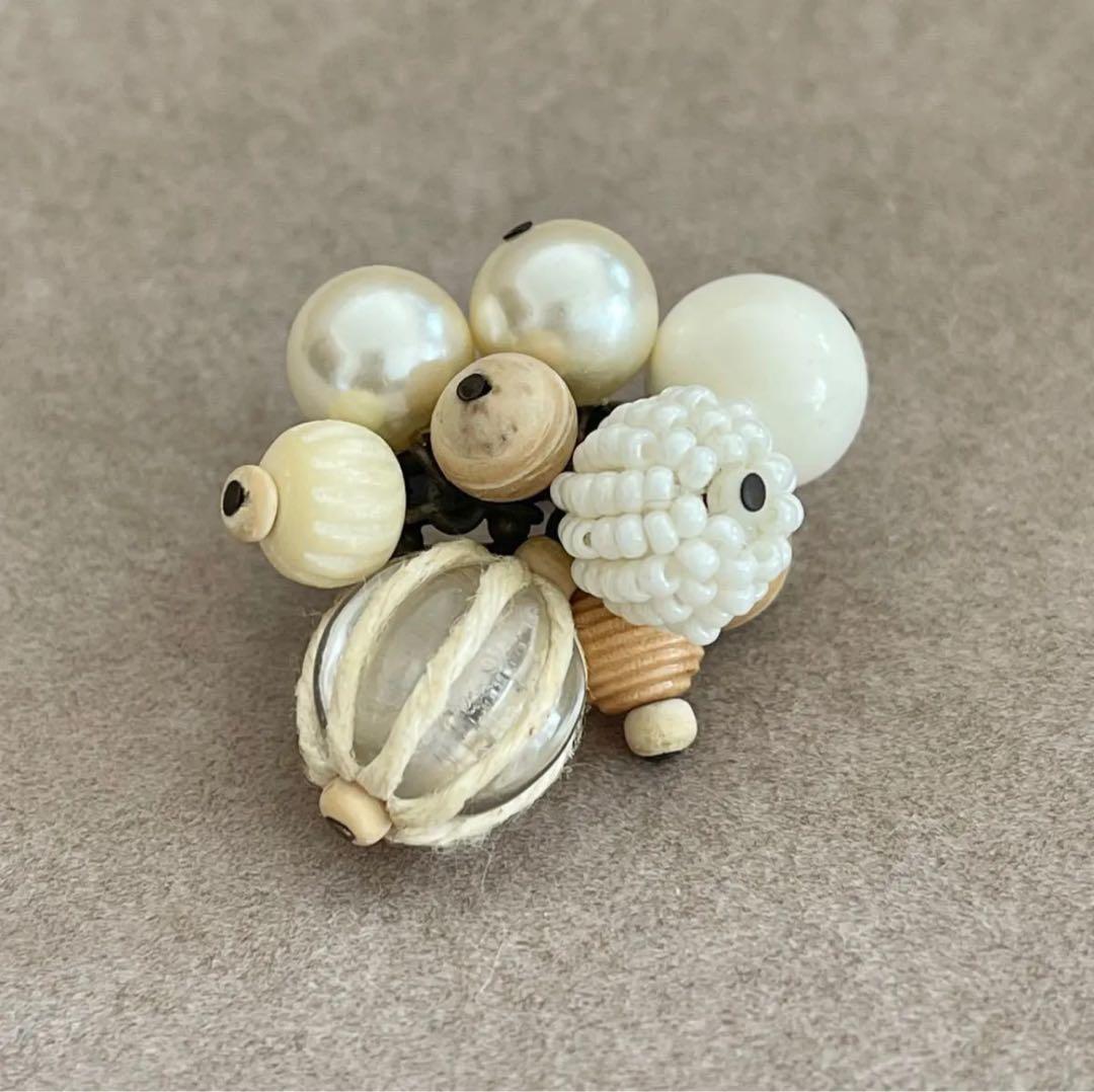 海の思い出リング 一点もの （白） サイズフリー