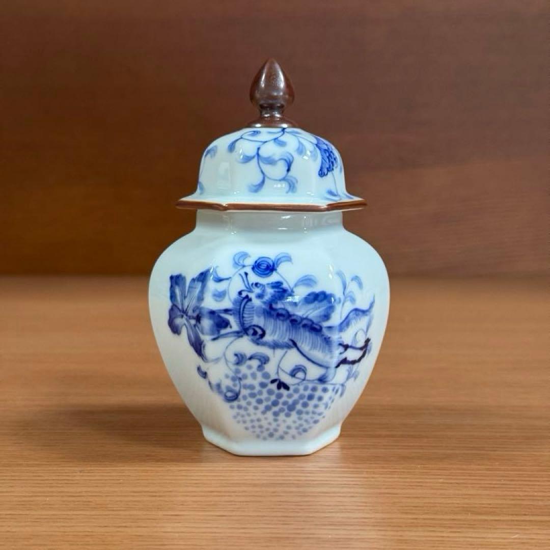 アリタポーセリンラボ：染付唐草鳳凰紋 ミニ沈香壷☆ 40個限定アイテム♪