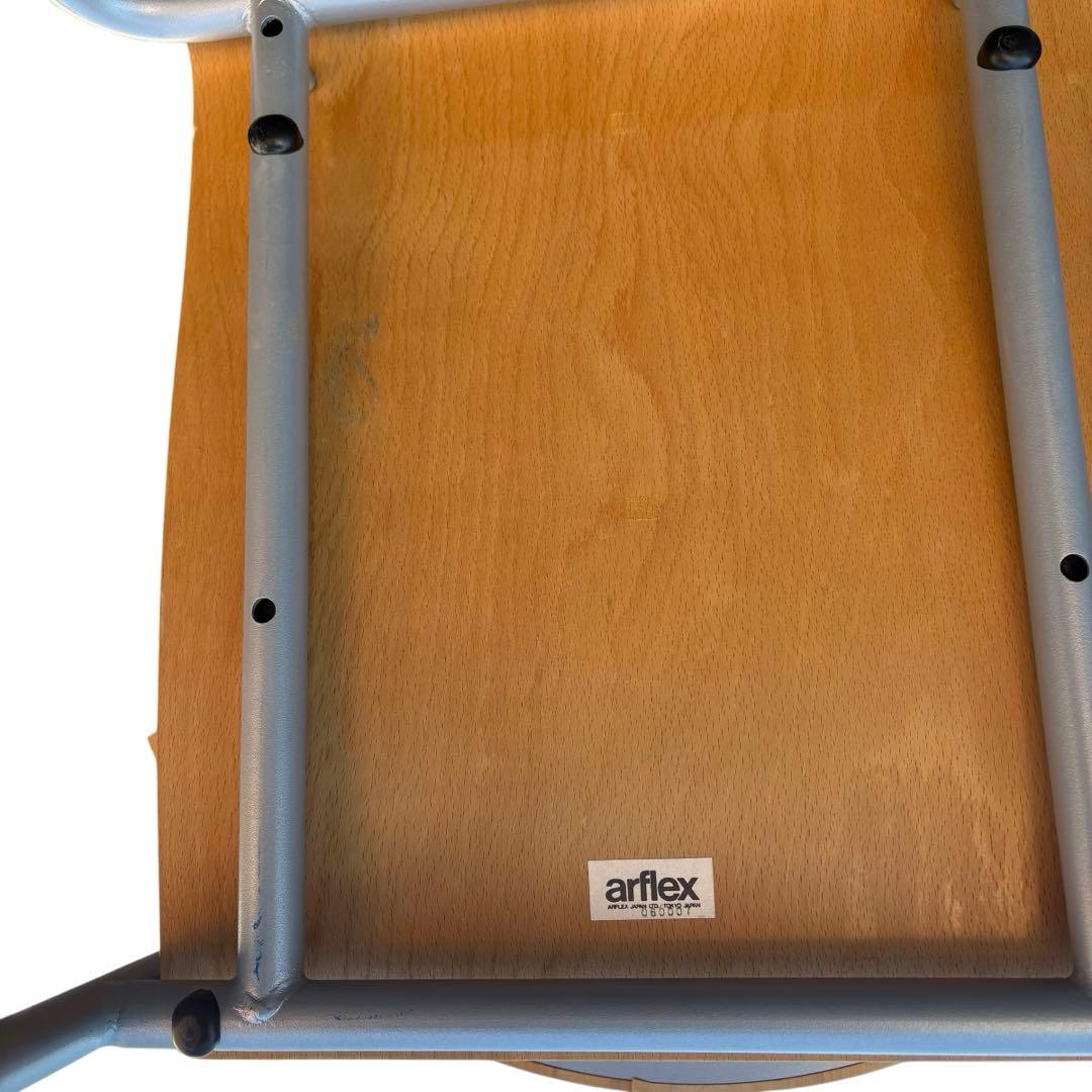 廃盤品 2脚 arflex TWIN ダイニングチェア 木製 曲げ 湾曲 - メルカリ