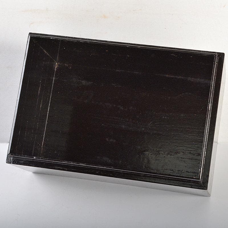 茶道具 利休茶箱 色絵花文茶碗 菊桐蒔絵棗など 七点 一式 V R7103