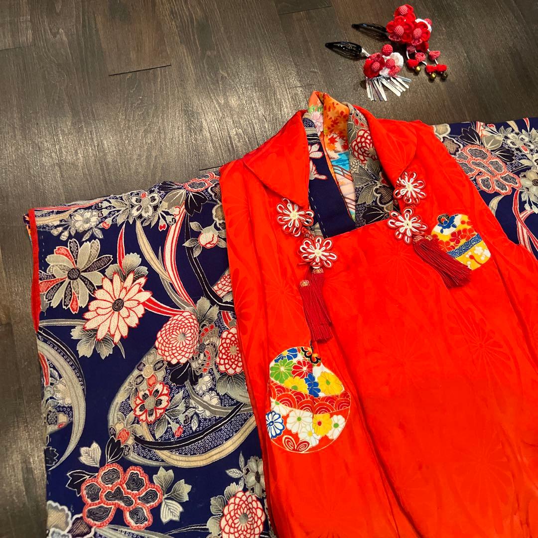 専用 お着物のみ アンティーク 逸品 七五三 三歳 着物 被布