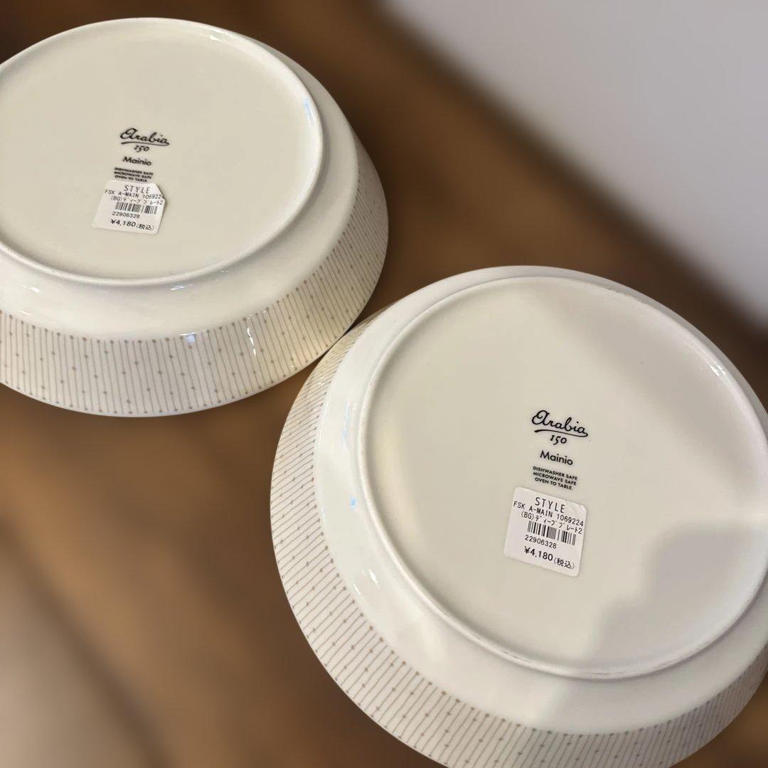 新品　アクタス購入　アラビアマイニオサラスタス ディーププレート ペア150周年