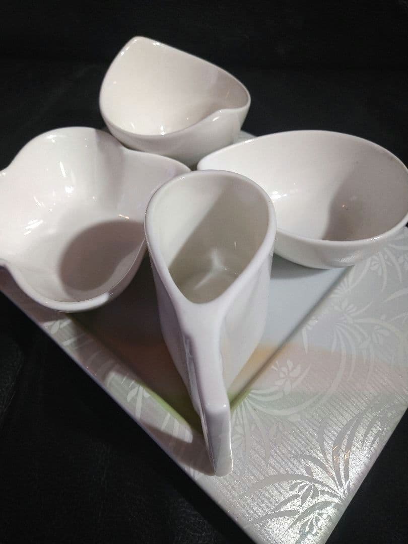 ♥ホームパーティー用♥美濃焼 ・名作良峰作高級浮き上り銀彩皿⬛洋風５種豪華２組