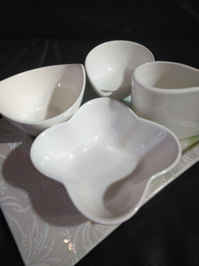 ♥ホームパーティー用♥美濃焼 ・名作良峰作高級浮き上り銀彩皿⬛洋風５種豪華２組