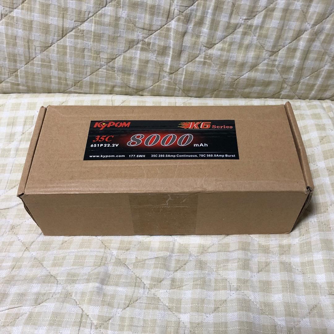 【値下げ中】リポバッテリー KYPOM K6 22.2V 8000mA