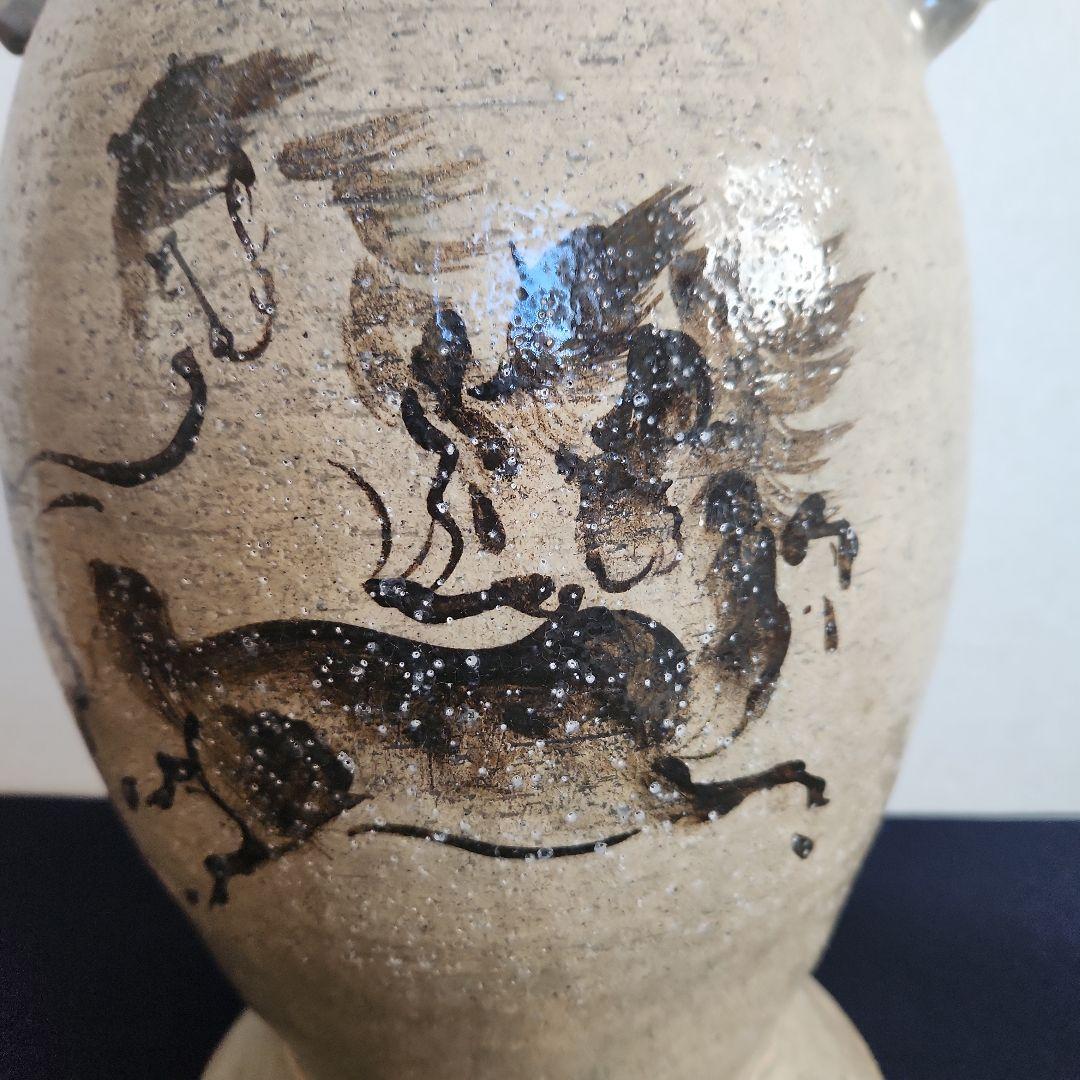 相馬焼の大壺‥古美術