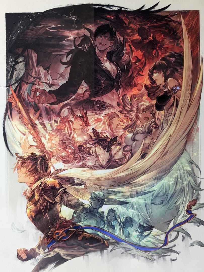 グラブル どうして空は蒼いのか 失楽園 高精細複製画 サンダルフォン