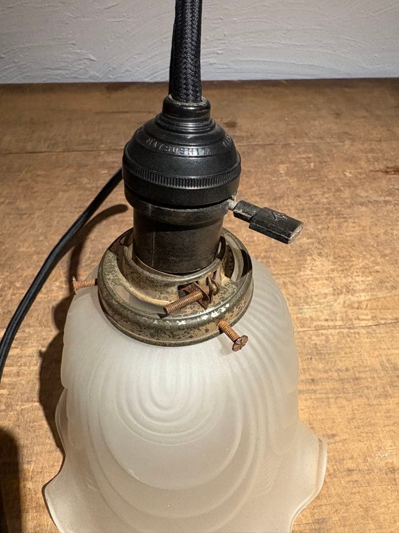 アンティーク　フリルペンダントライト