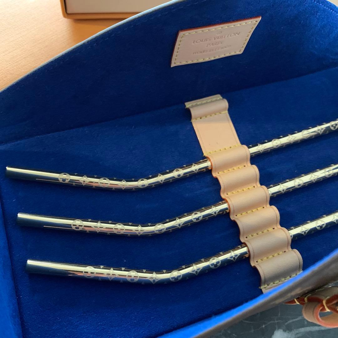 希少 LOUIS VUITTON ストローセット 3本 ゴールド 新品・未使用品