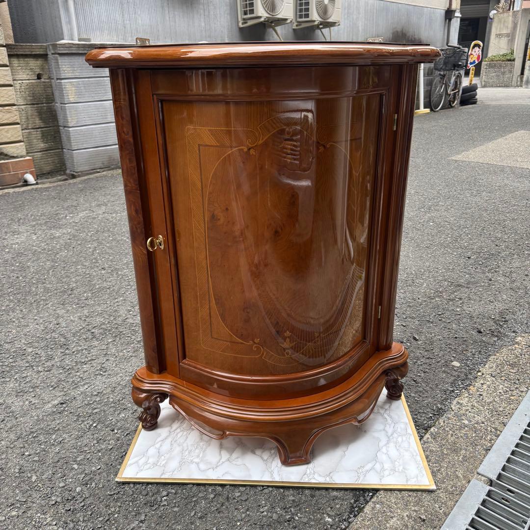 サルタレッリ ガラス キャビネット イタリア製 ディスプレイ棚 キー