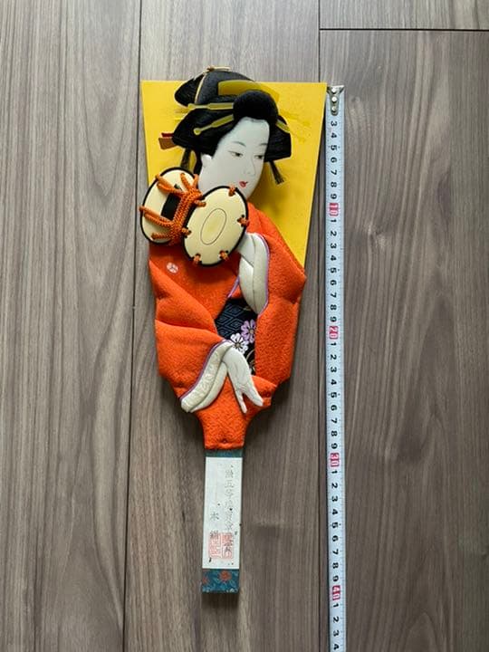 羽子板　ガラスケース　レトロ　お正月飾り　美品