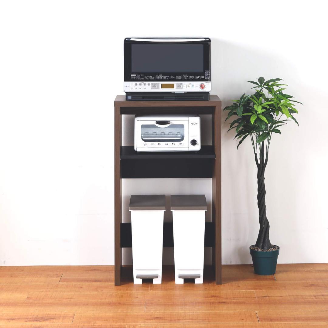 収納棚 キッチンラック レンジ台 ゴミ箱収納