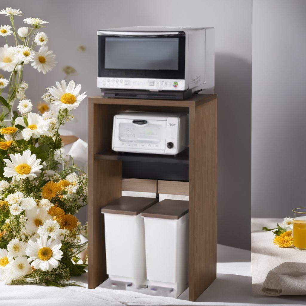 収納棚 キッチンラック レンジ台 ゴミ箱収納