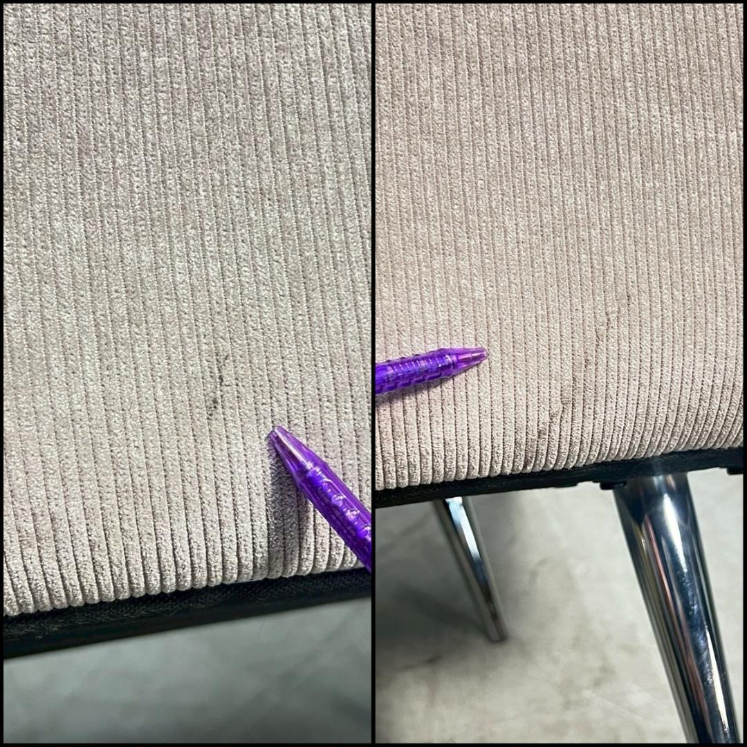 LOWYA ロウヤ 2P ラブソファ コーデュロイ ピンクベージュ 北欧