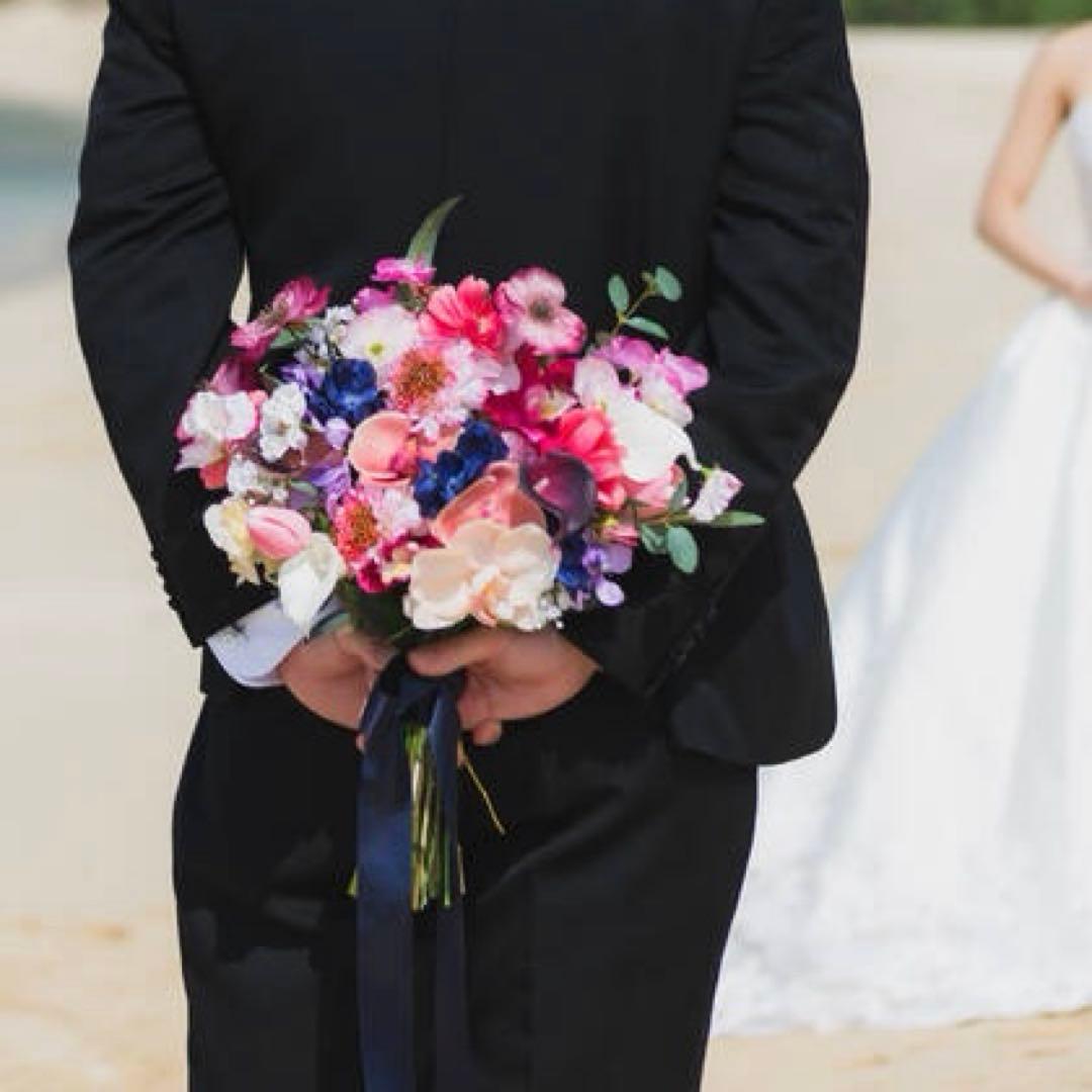 ウエディングブーケ　ブートニアセット