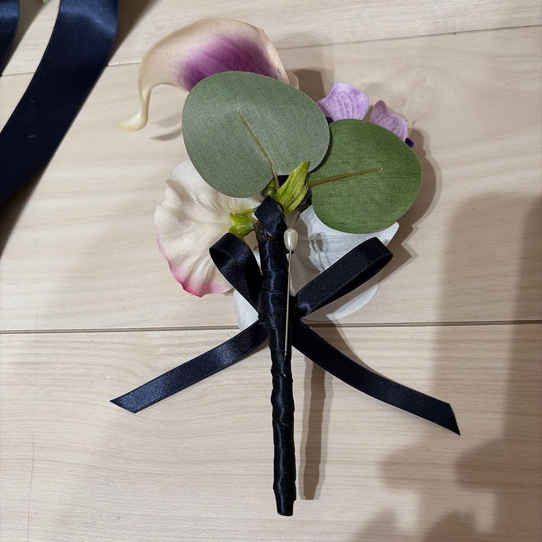 ウエディングブーケ　ブートニアセット