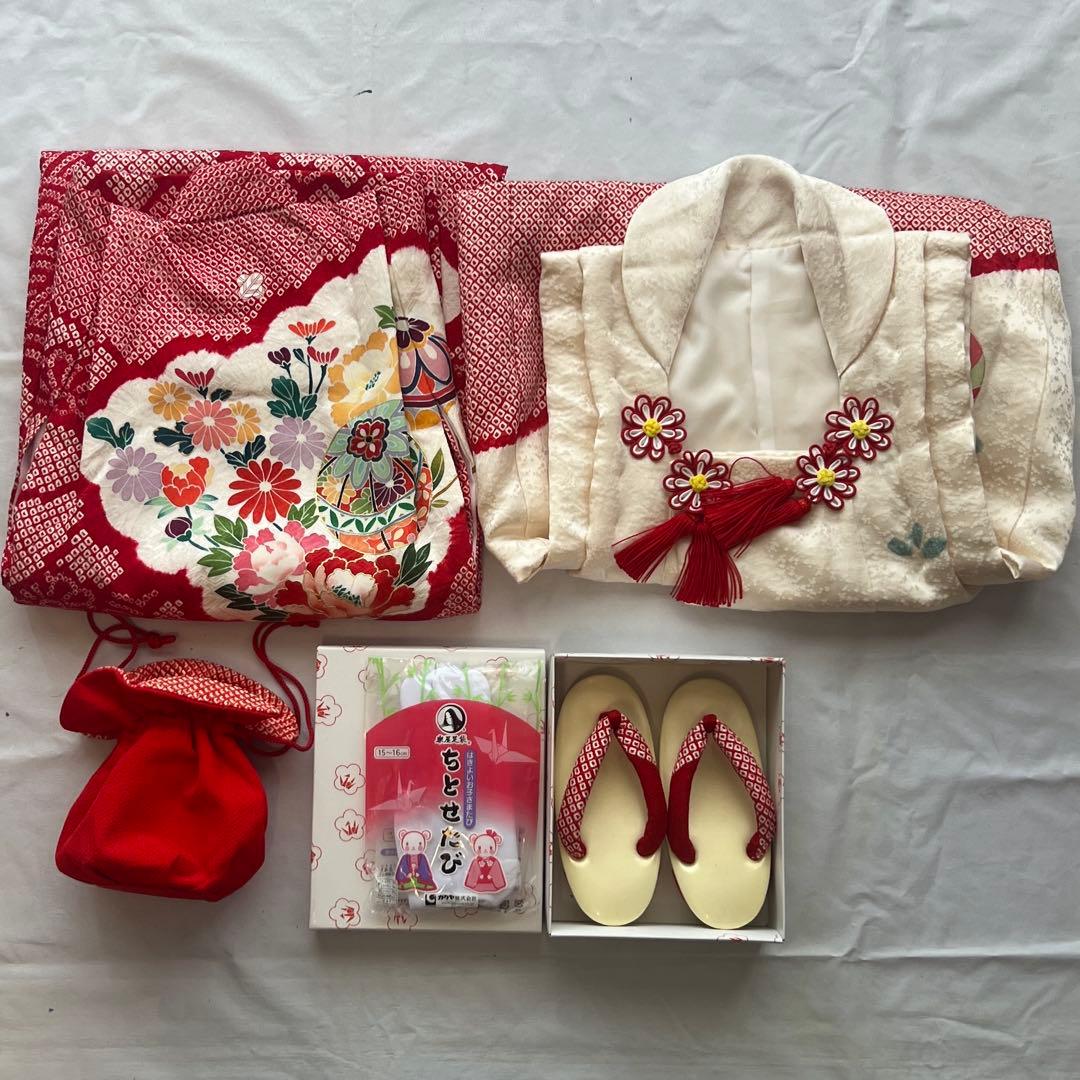 七五三　三歳　着物フルセット