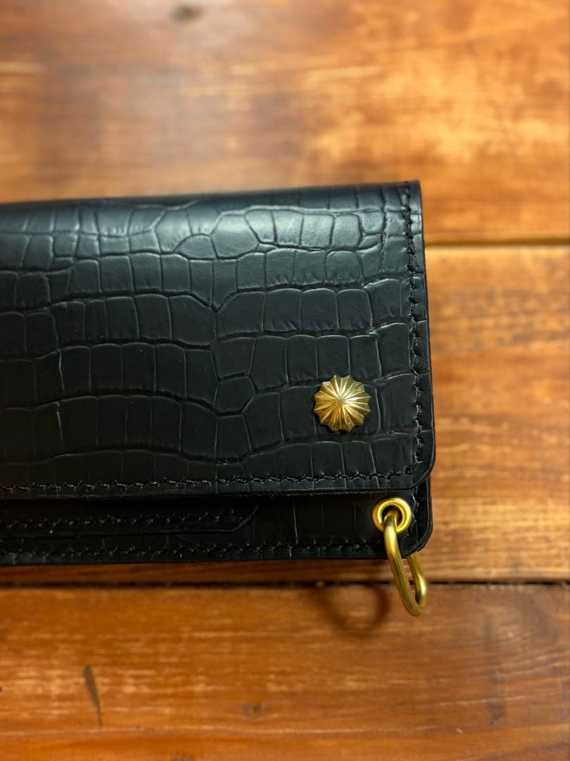 【年始セール】 トラッカーウォレット TW-01 総型押しクロコ