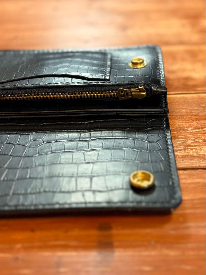 【年始セール】 トラッカーウォレット TW-01 総型押しクロコ