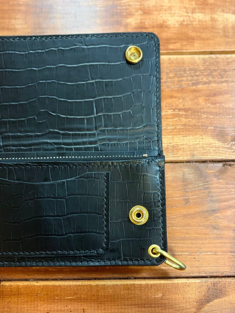 【年始セール】 トラッカーウォレット TW-01 総型押しクロコ