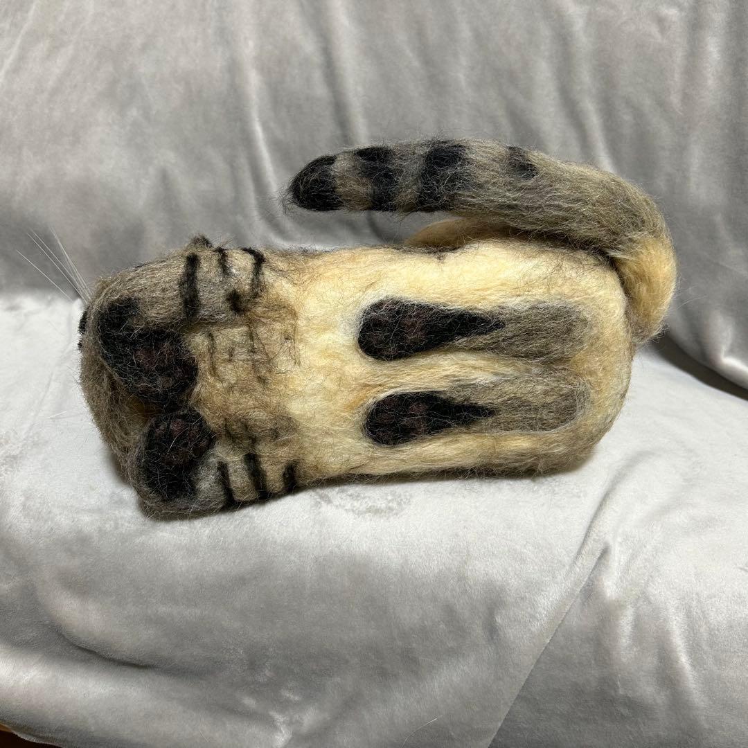 羊毛フェルト 猫
