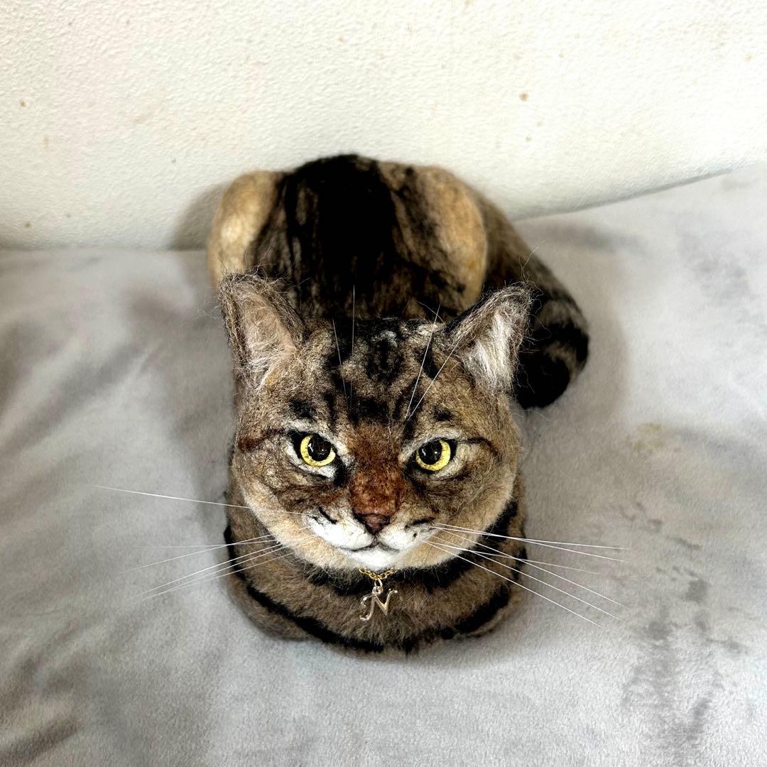 羊毛フェルト 猫