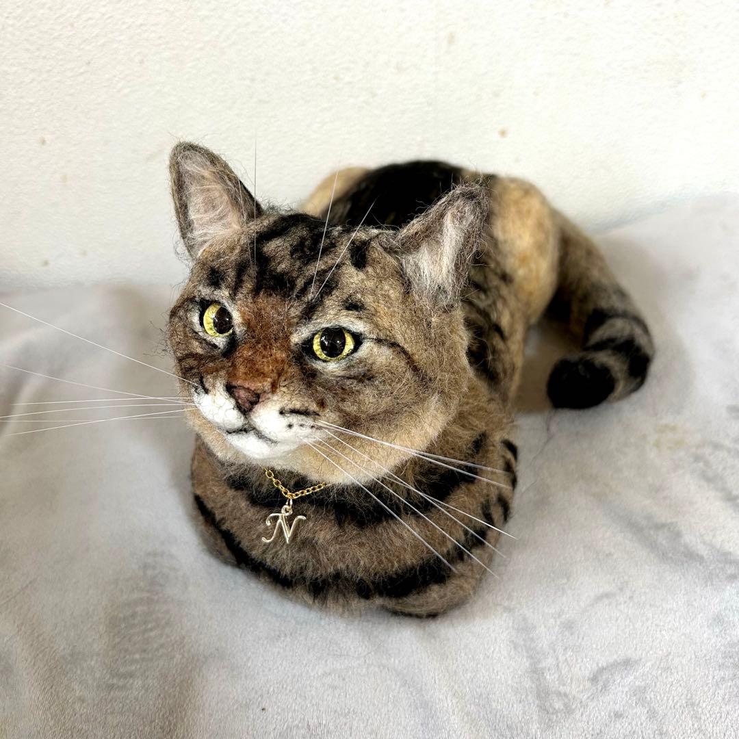 羊毛フェルト 猫