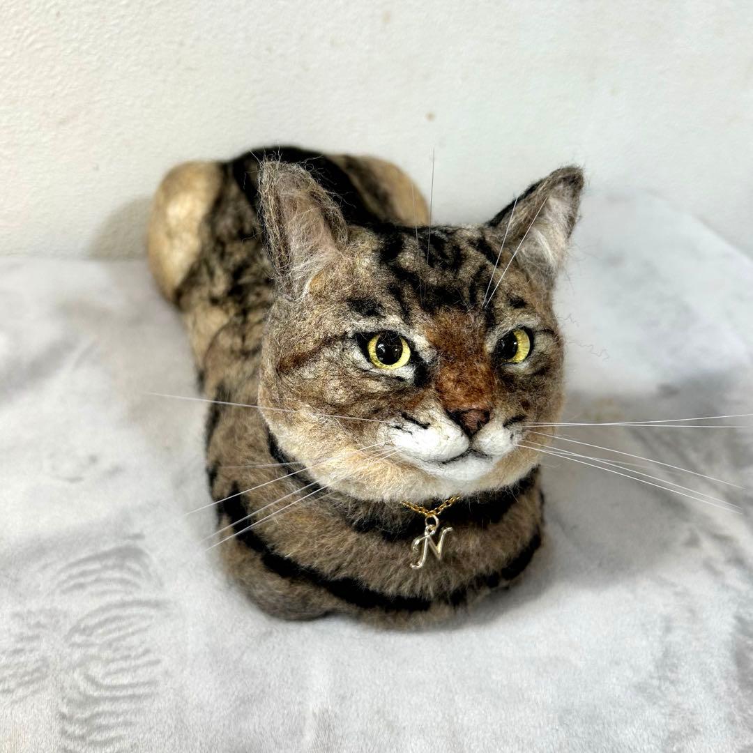 羊毛フェルト 猫
