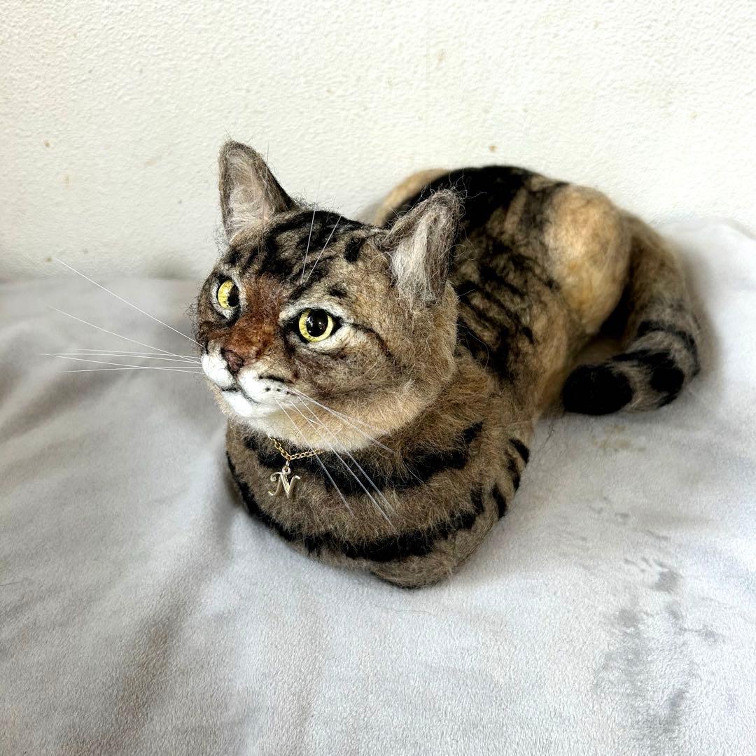 羊毛フェルト 猫