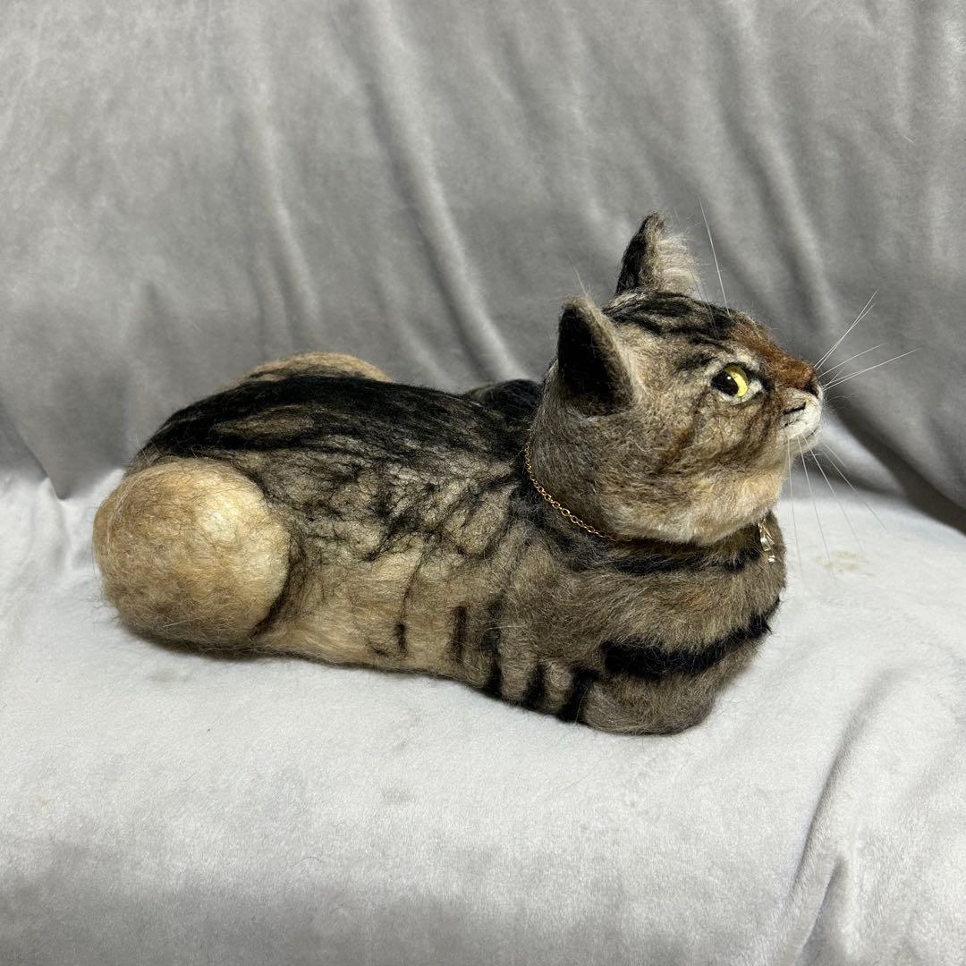 羊毛フェルト 猫