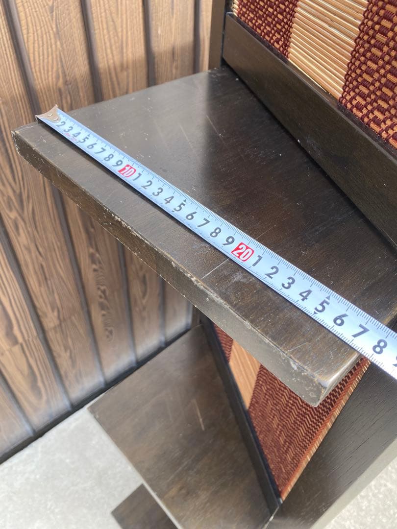 三段　飾り棚　和風　折りたたみ式　シェルフ