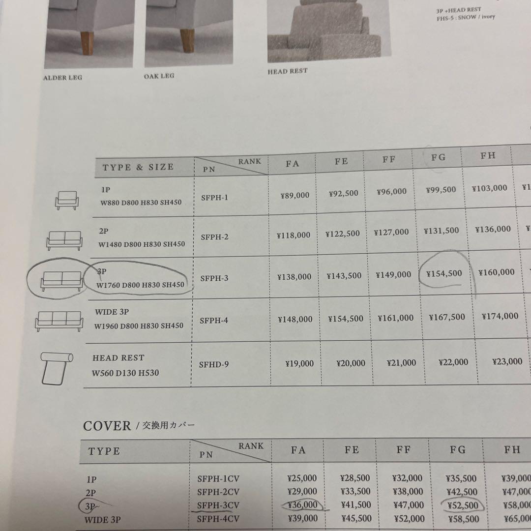 ブラウン系 2人掛けソファ 木製脚　モモナチュラル　PHONO