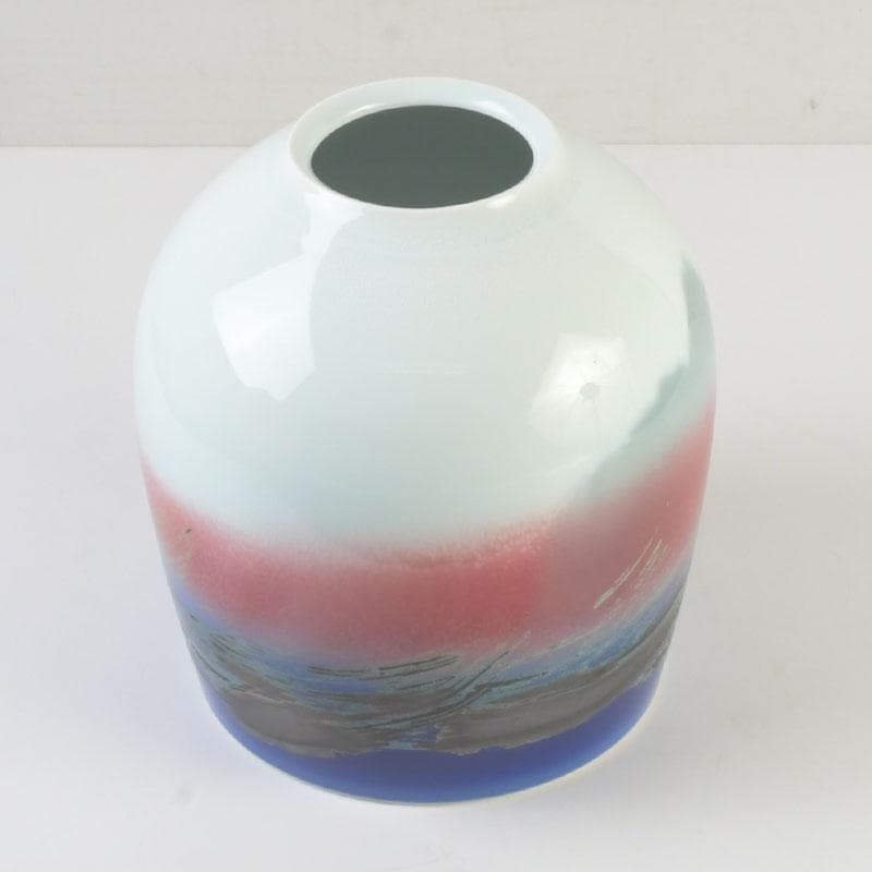 有田焼　前田泰昭作　彩韻　壷　共箱　C　9864A