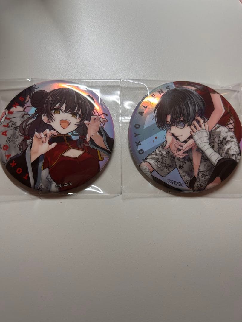 東京エイリアンズ オーロラ缶バッジ 憂炎 明明 - メルカリ