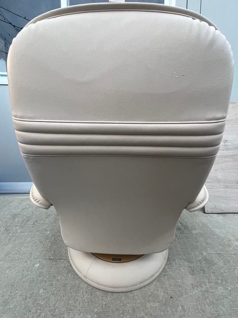 Karimoku カリモク家具 1人用ソファ 本革製 ベージュ