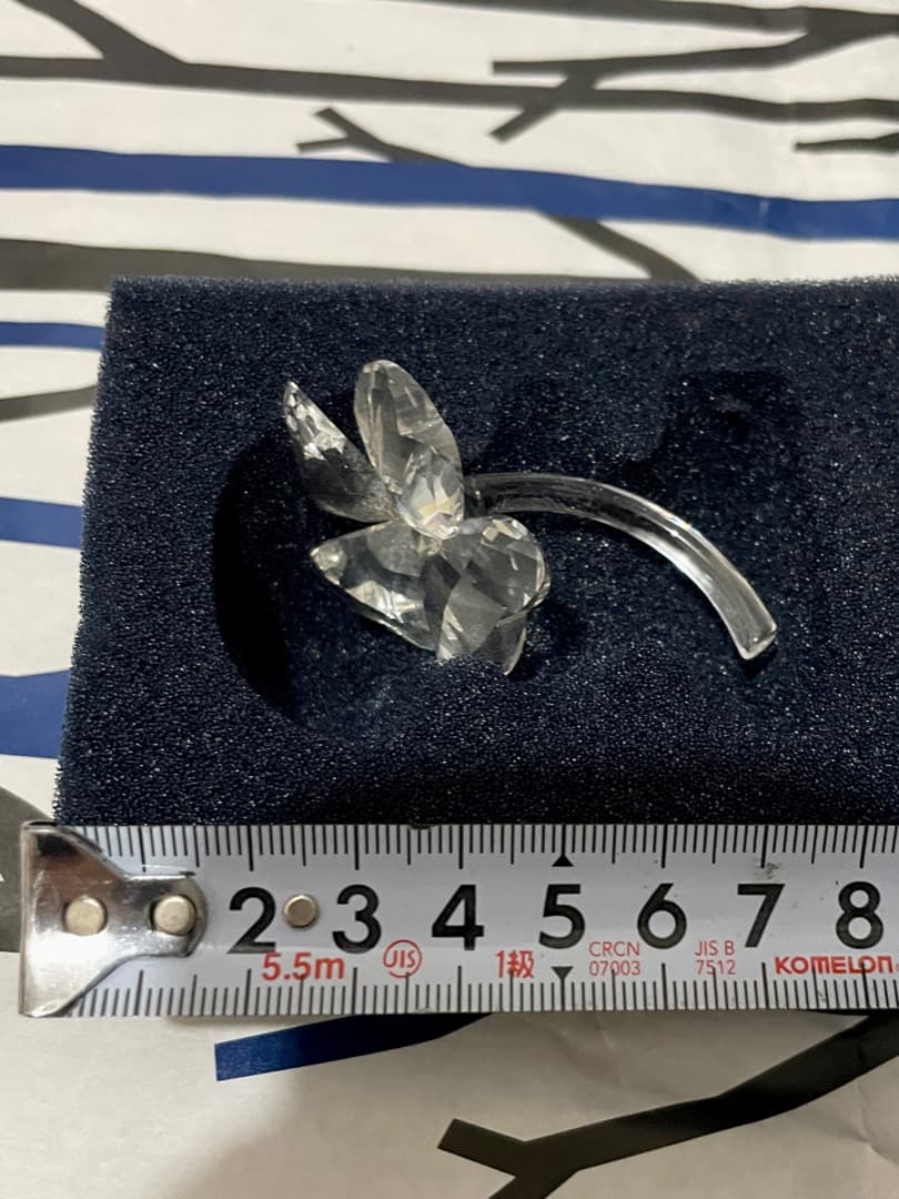 【廃盤】 スワロフスキー 四つ葉 クローバー 花 置物 クリスタル