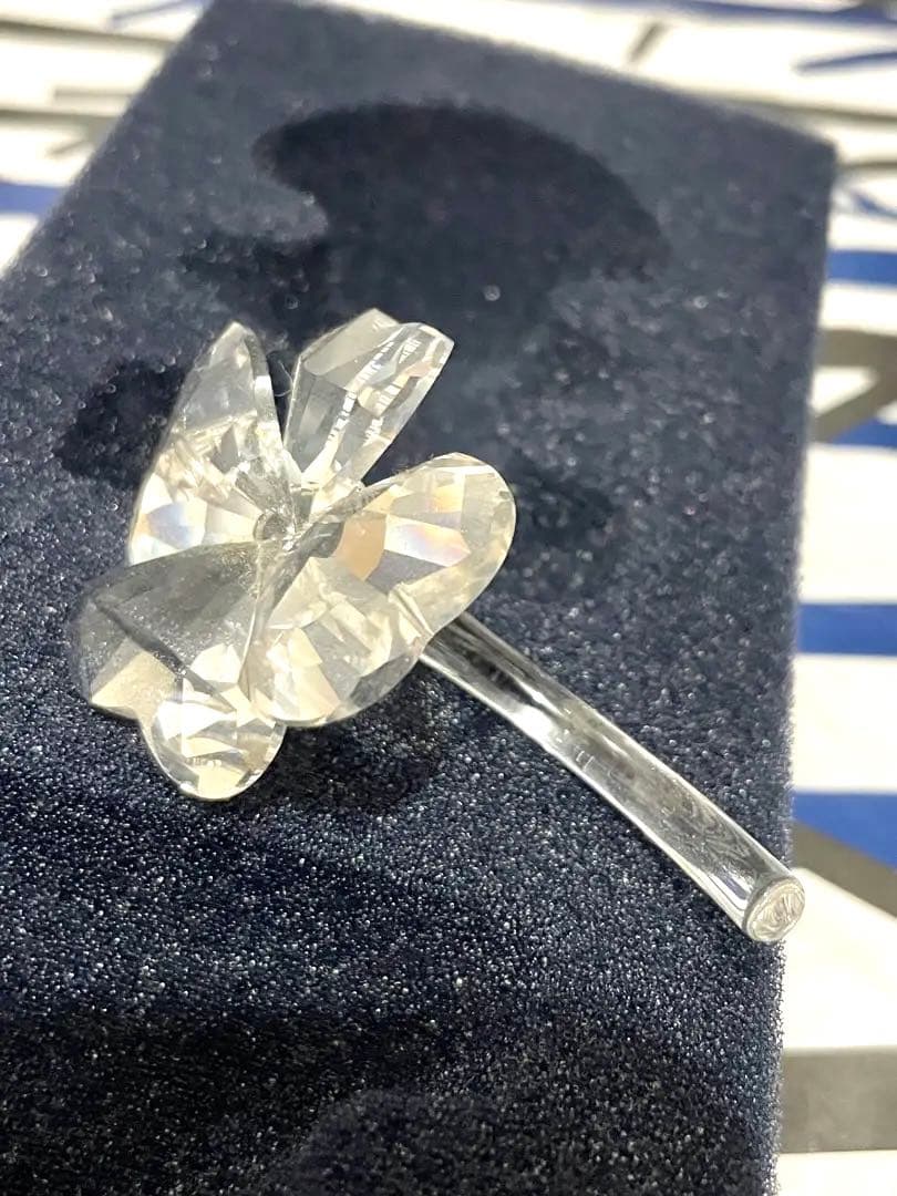【廃盤】 スワロフスキー 四つ葉 クローバー 花 置物 クリスタル