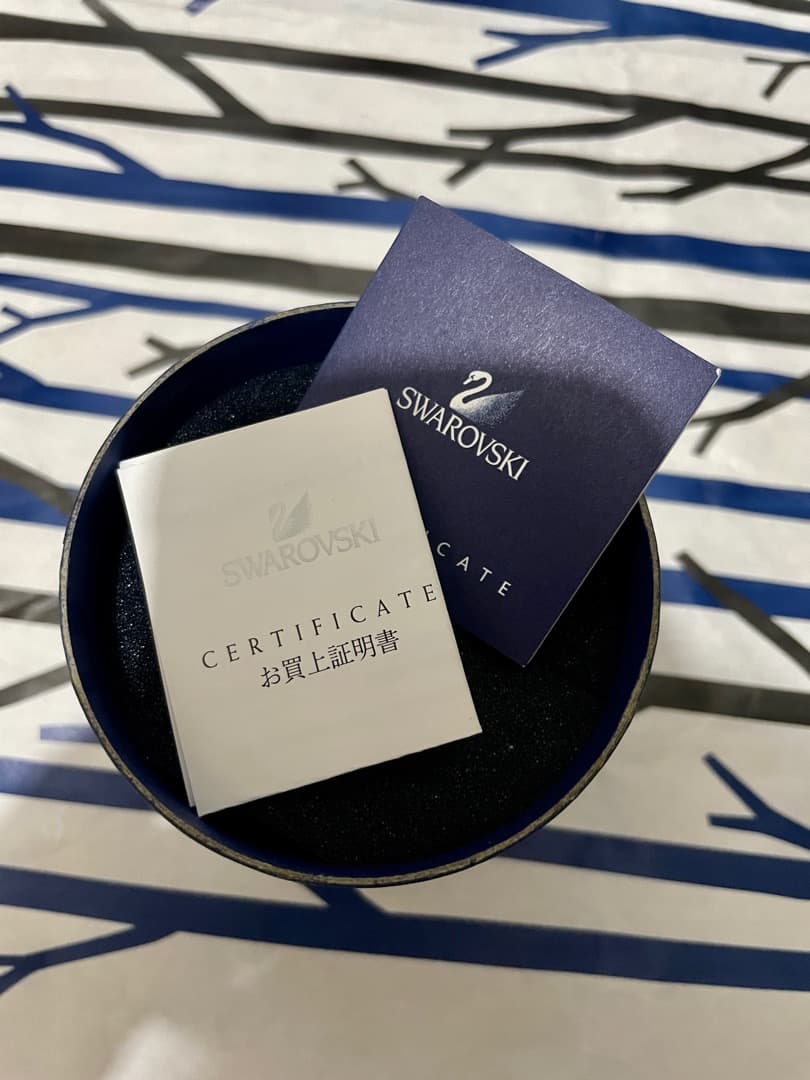 【廃盤】 スワロフスキー 四つ葉 クローバー 花 置物 クリスタル