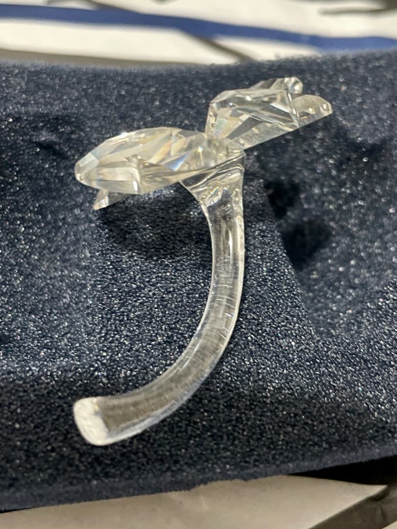 【廃盤】 スワロフスキー 四つ葉 クローバー 花 置物 クリスタル