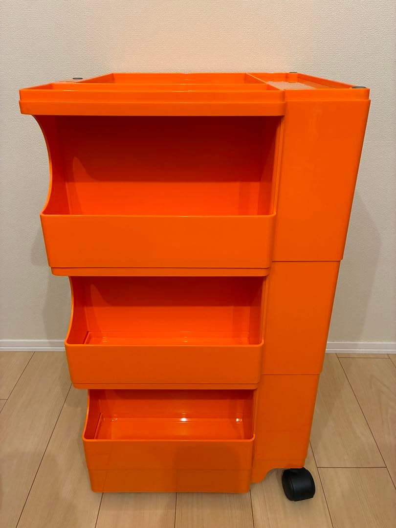 BOBY WAGON ボビーワゴン 3段3トレイ 廃盤\"オレンジ\"収納ラック