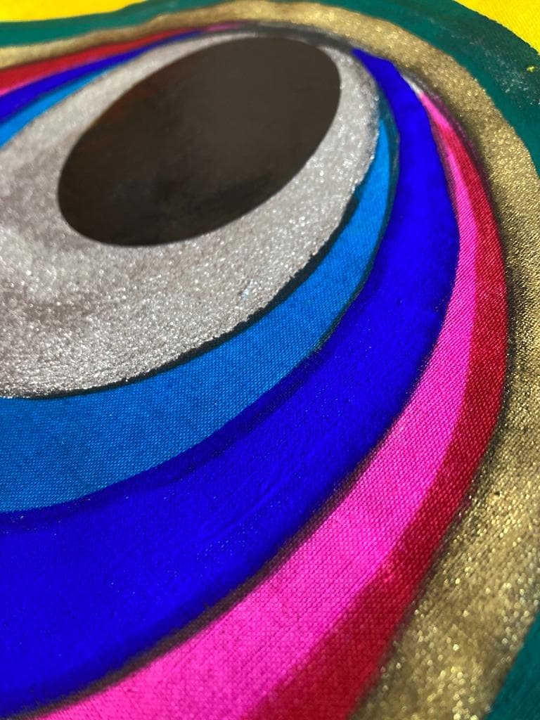 希少 木綿 鯉のぼり 赤×黄 4.5m 金箔 銀箔　新品未使用 昭和レトロ