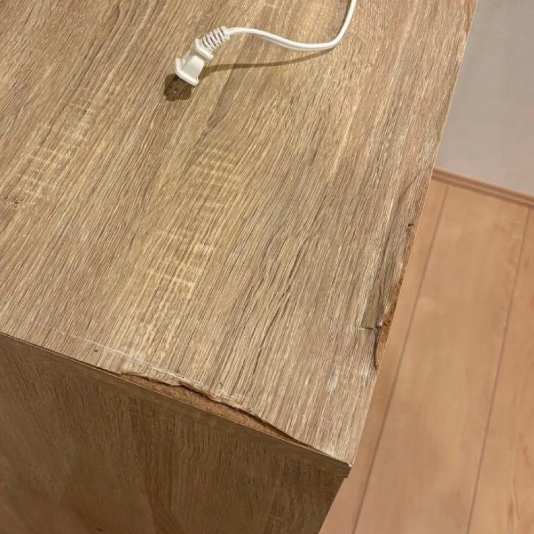 ⭐️訳あり大特価⭐️オーク スライド棚付きキッチンカウンター 北欧風 ナチュラル 木